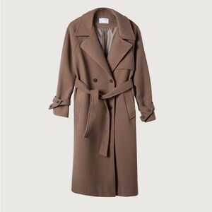Oak + Fort Winter Wool Trench Coat - size XXS